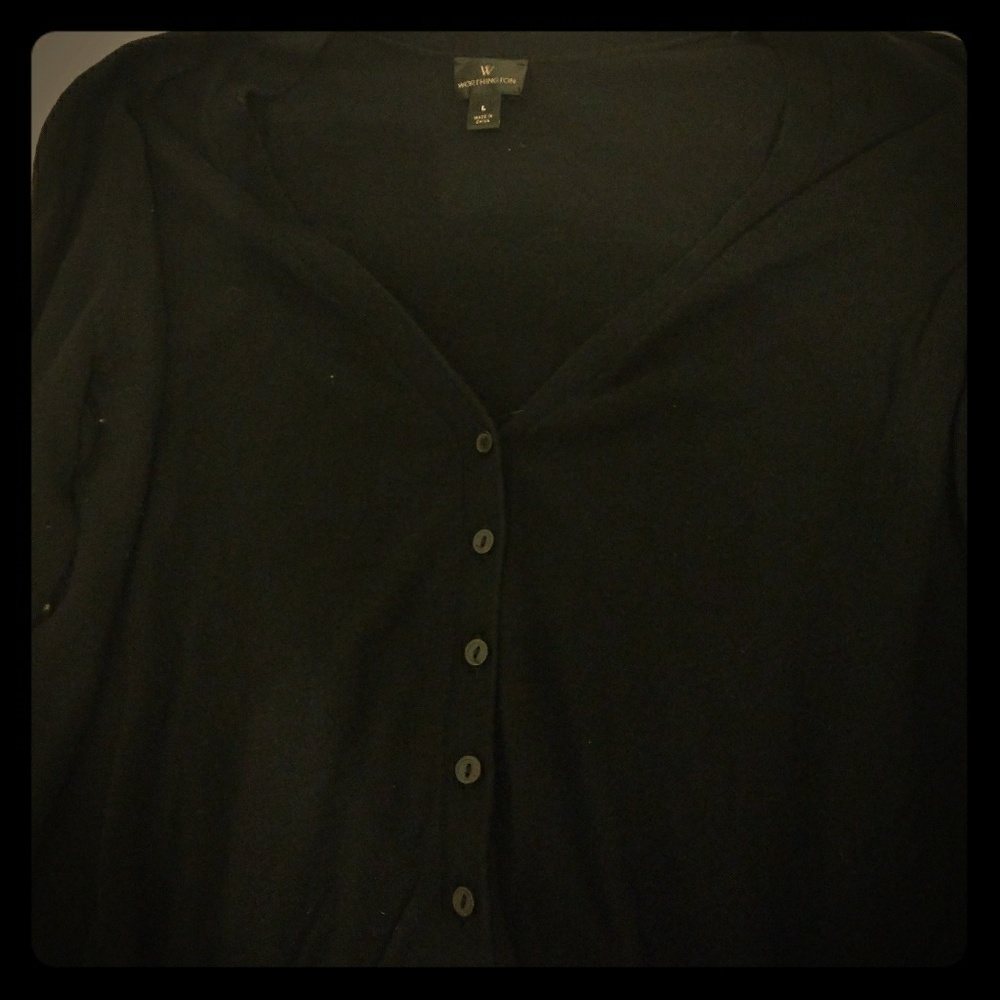 Black long sleeve sweater